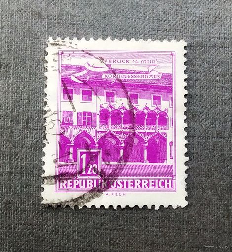 Марка Австрия 1962 год Архитектура