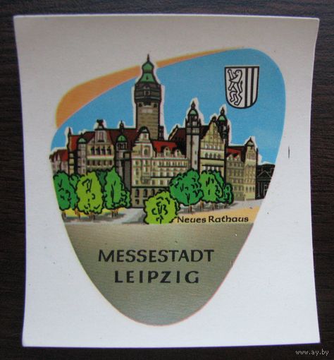 Переводка MESSESTADT LEIPZIG 88769, Германия, ГДР, переснимка