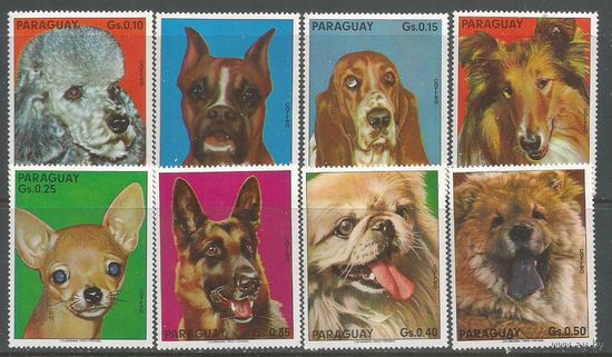 Парагвай. Собаки. 1975г. St#2655-62. Серия.