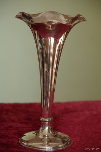 Ваза с серебрением  18,5 см