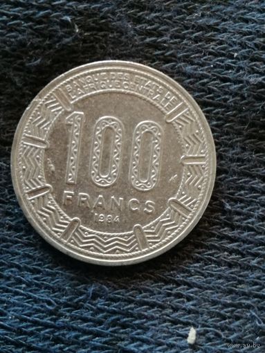 Чад 100 франков 1984 год, KM# 13