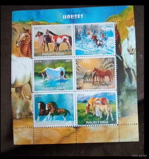 СЕРИЯ Блоков лошади фауна  MNH