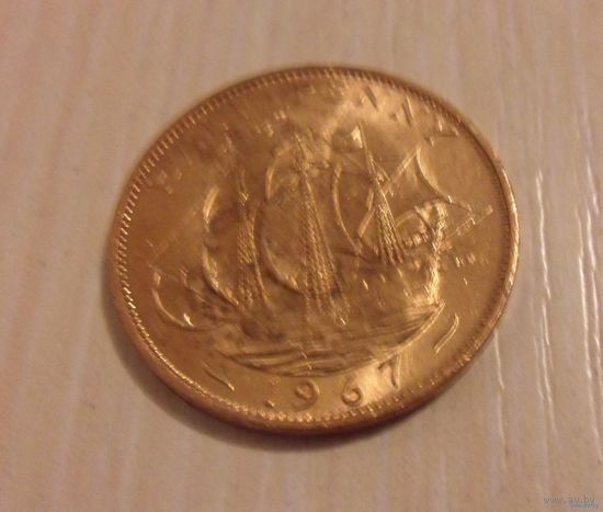 1/2 пенни Великобритания 1967 г.в. UNC