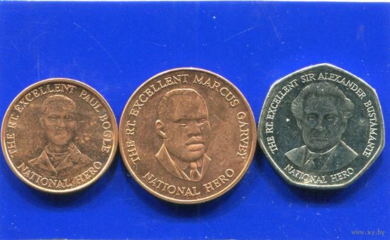 Ямайка 3 монеты ( 10+25+100 ) центов.