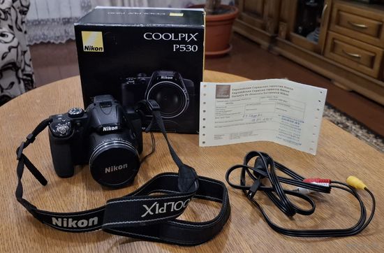 Фотоаппарат Nikon Coolpix P530 Черный. Исправен. Комплект. Состояние на фото.