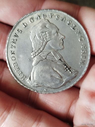 Шикарный талер зальцбург 1778