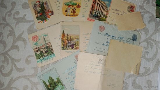 Старые конверты с письмами, конверты 60-70 г.г.