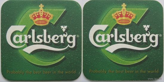 Подставка под пиво Carlsberg  /Дания /.