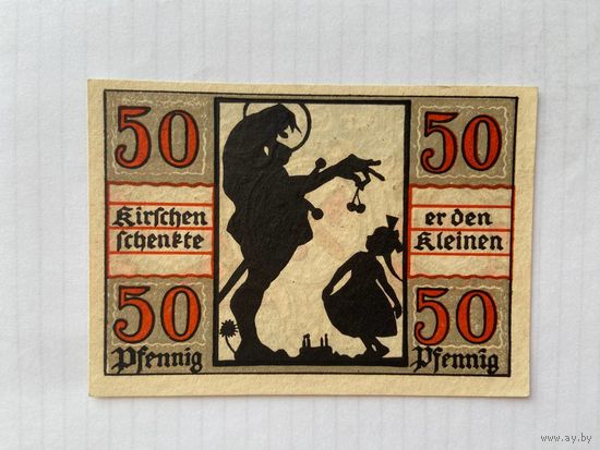 Нотгельд 50 пфеннигов. Наумбург. Веймарская республика - 04