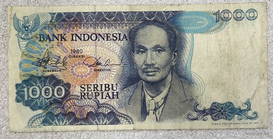 Банкнота Индонезия 1000 рупий 1980 год. Туанку Имам Бонджол.