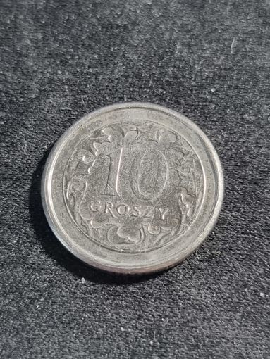 Польша 10 грошей 2008