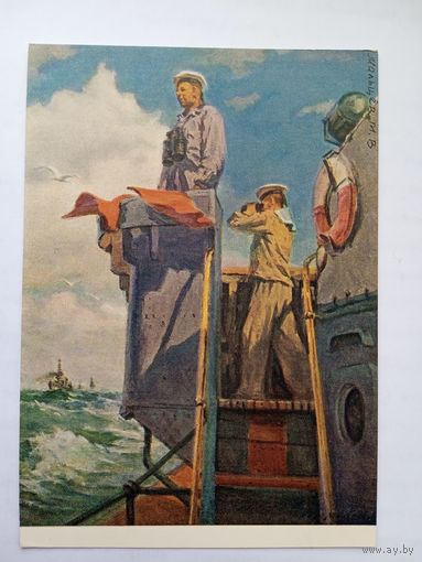 1956. флот. Мальцев. Сигнальщик