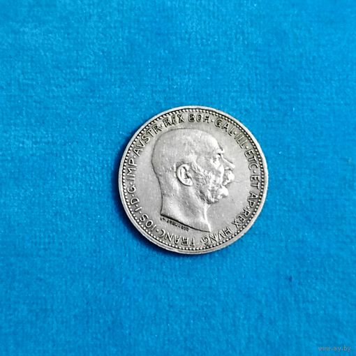 1 крона(1912г.) Австро-венгрия.Серебро.Отличная!
