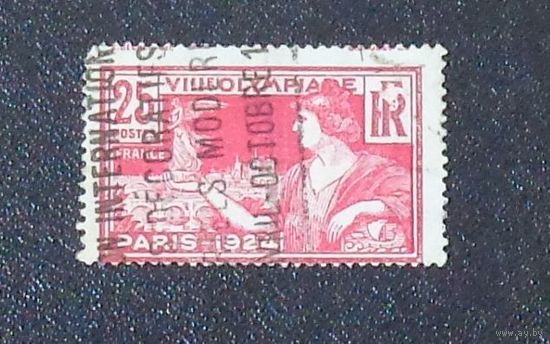 Памятная марка-Олимпийские игры-Боги. Франция. Дата выпуска:1924-09-01    спецгашение