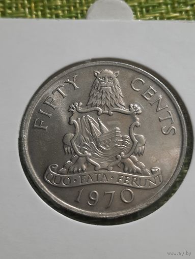 Бермудские острова 50 центов 1970 г