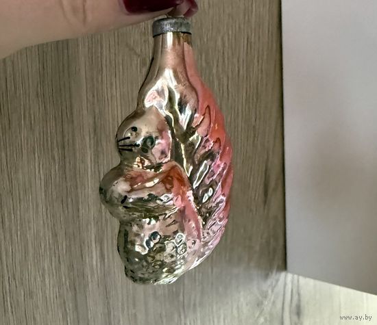 Елочная игрушка белка СССР К.7