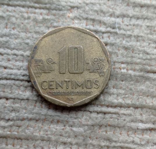 Werty71 Перу 10 сентимо 2007