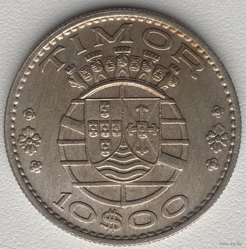 Тимор Португальский 10 эскудо 1970 г.
