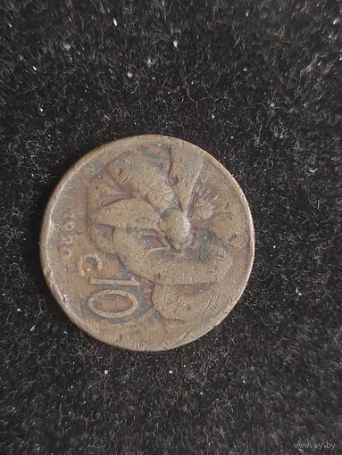 10 чентезимо 1929 италия