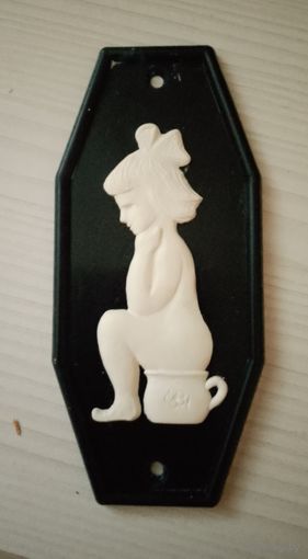 Накладка на дверь туалета эмблема знак кабинета задумчивости для женщин