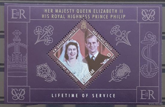 2011- Королевы Елизаветы-II и принц Филипп -Гибралтар