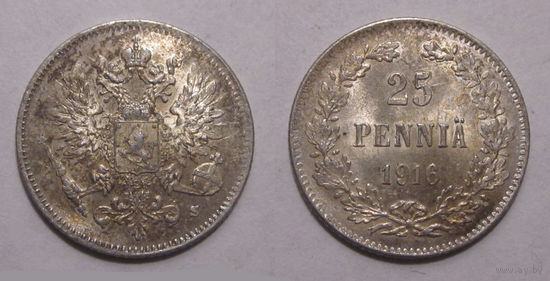25 пенни 1916 UNC