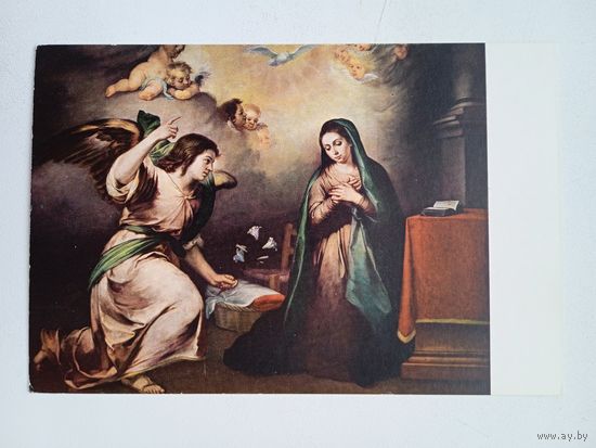 Ангелы. Мурильо. Благовещение. Издание Испании