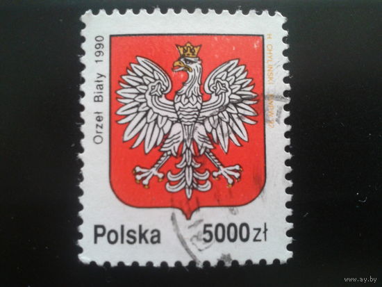 Польша 1992 стандарт гос. герб 1990 г.