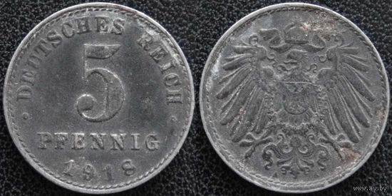 YS: Германия, 5 пфеннигов 1918A, KM# 19 (1)