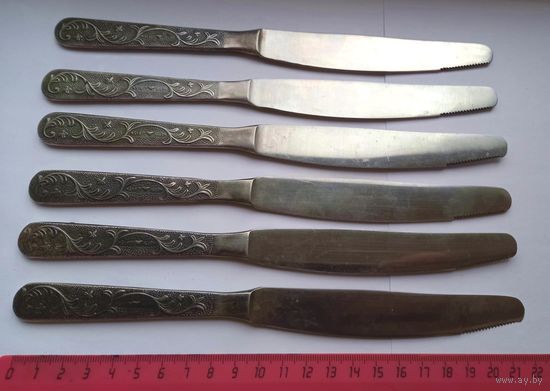 Ножи нержавейка 6 шт. СССР