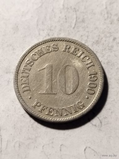 Германия 10 пфенинг 1900 G
