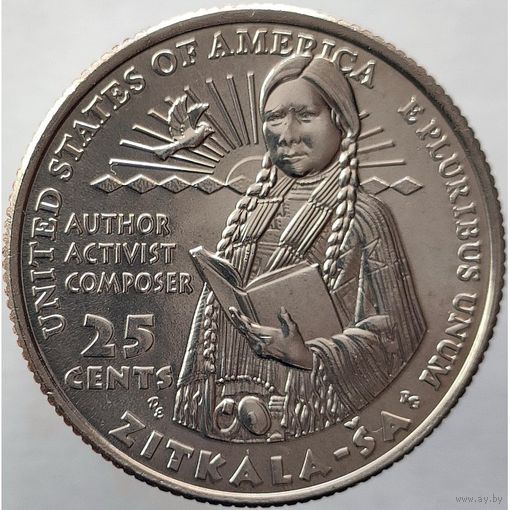 США 25 центов, 2024 D Зиткала-Ша UNC