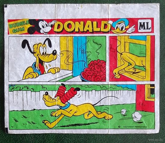 Вкладыш от жвачки DONALD ML