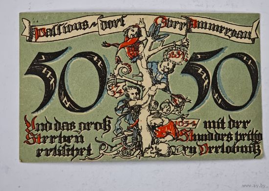 1921 год 50 пфеннигов Германия нотгельд