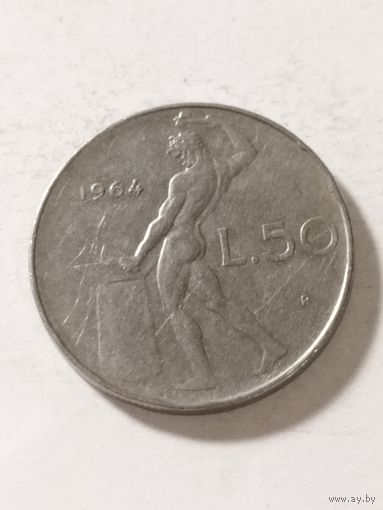 Италия 50 лир 1964