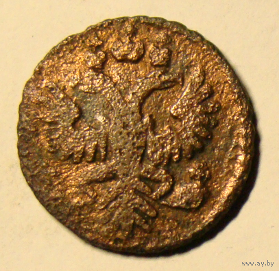 Полушка  1731 , разные лапы у орла , нет скипетра