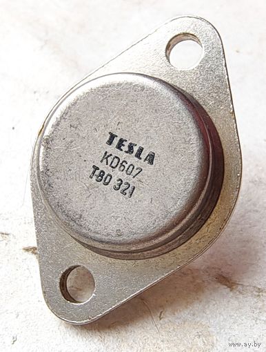 KD607 Tesla транзистор NPN, 80 V, 10 A, 70 W, 2 MHz,