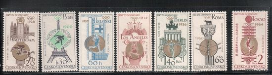 Чехословакия-1965,(Мих.1522-1528)  **   , Спорт,ОИ (полная серия)