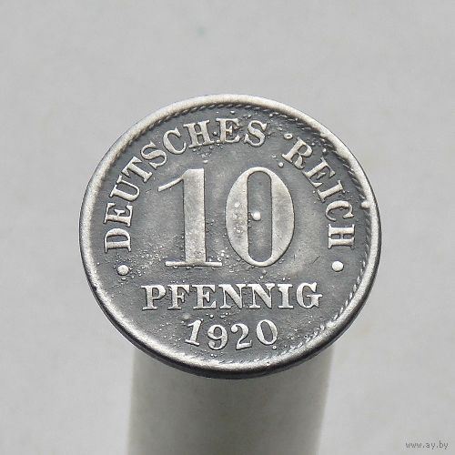 Германия 10 пфеннигов 1920 (ЦИНК)