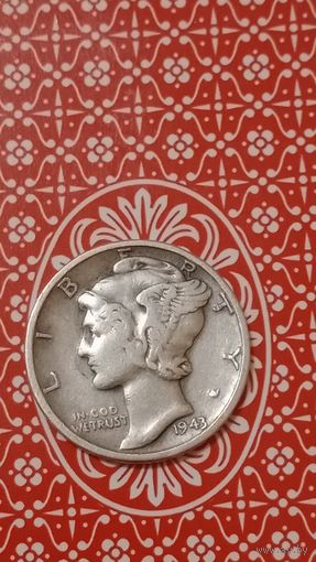 США 1 дайм 1943