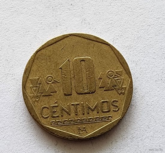 Перу 10 сентимо, 2010