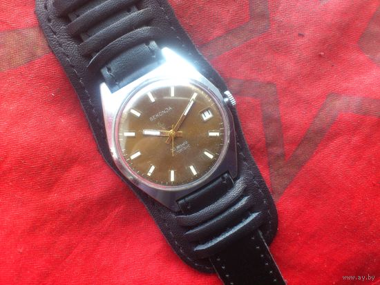Часы SEKONDA ПОЛЕТ 30 камней АВТОМАТ POLJOT de LUXE, из СССР 1970-х