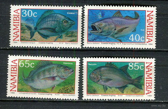 Намибия - 1994 - Рыбки - [Mi. 764-767] - полная серия - 4 марки. MNH.  (Лот 83HD)-T4P32