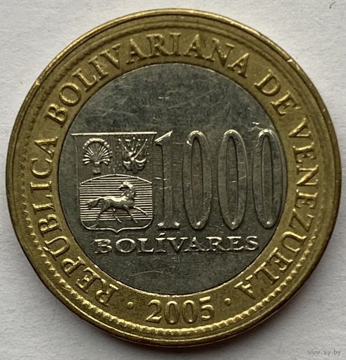 Венесуэла 1000 боливаров 2005 г.