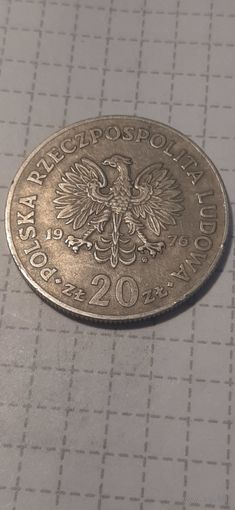 20 злотых Польша 1976 год
