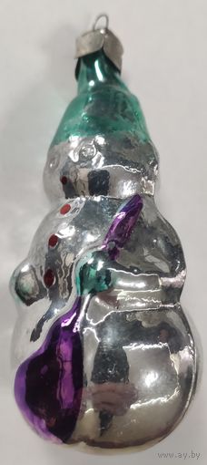 Елочная игрушка СССР.Снеговик.