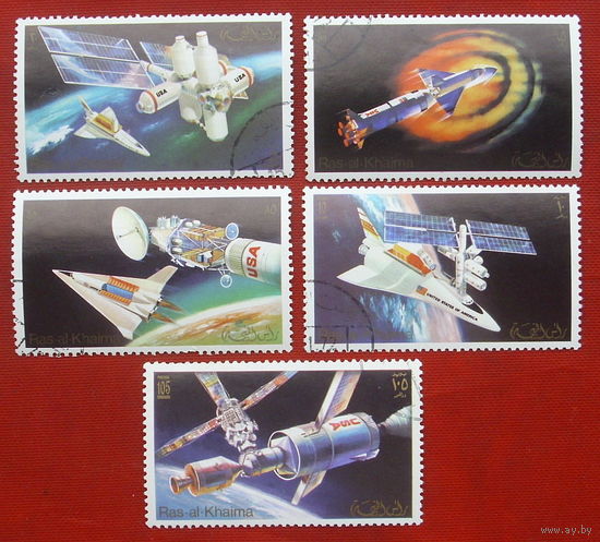 ОАЭ. Рас-Аль-Хайма. Космос. ( 5 марок ). 8-9.