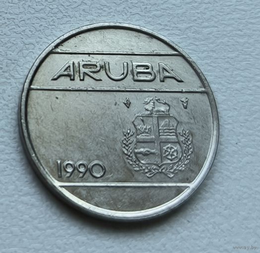 Аруба 25 центов, 1990 4-4-28