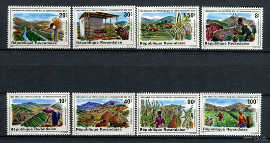 Руанда - 1980 - Охрана природы - [Mi. 1085-1092] - полная серия MNH