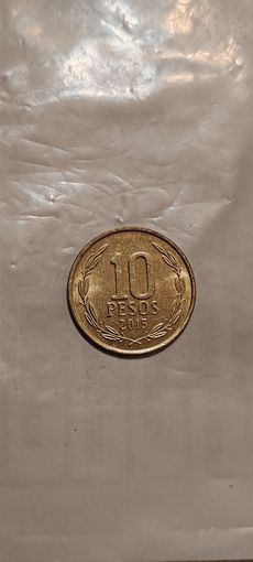 Чили 10 песо 2015